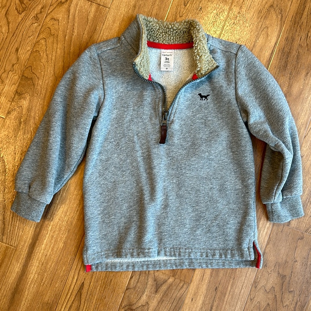 Carter’s Toddler Boy 1/4 Zip Sweatshirt Size 3T